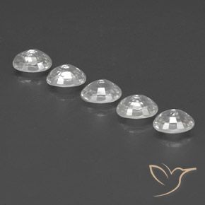 Gemme di Zircone Bianco naturale da 7.28 ct, Ovale, VVS-VS