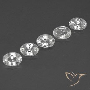 Gemme di Zircone Bianco naturale da 6.43 ct, Ovale, VVS-VS