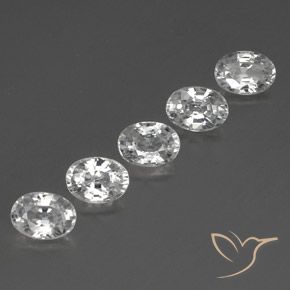 Gemme di Zircone Bianco naturale da 6.78 ct, Ovale, VS