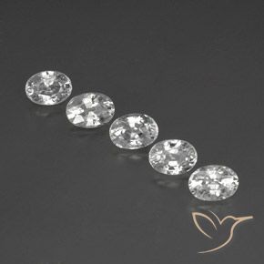 Gemme di Zircone Bianco naturale da 7.33 ct, Ovale, VS