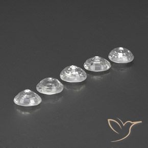Gemme di Zircone Bianco naturale da 7.33 ct, Ovale, VS