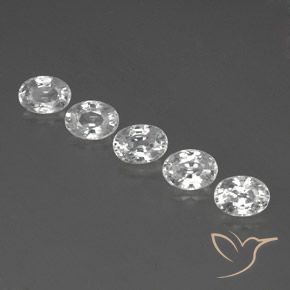 7.07ctw Naturale Bianco Zircone, Ovale, VS
