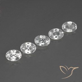 Gemme di Zircone Bianco naturale da 7.07 ct, Ovale, VS