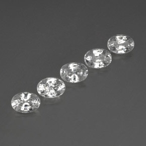 Gemme di Zircone Bianco naturale da 6.69 ct, Taglio ovale, VVS-VS