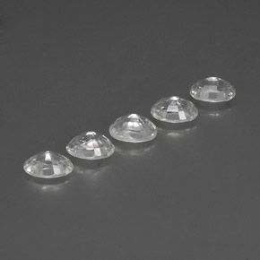 Gemme di Zircone Bianco naturale da 6.69 ct, Taglio ovale, VVS-VS