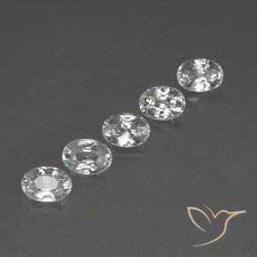 Gemme di Zircone Bianco trasparente naturale da 6.95 ct, Ovale, VS