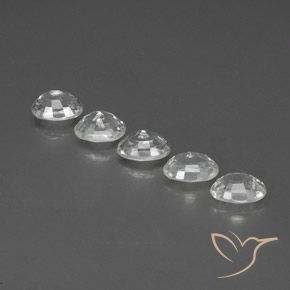 Gemme di Zircone Bianco trasparente naturale da 6.95 ct, Ovale, VS