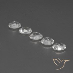 Gemme di Zircone Bianco trasparente naturale da 6.40 ct, Ovale, VS