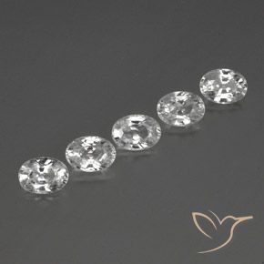Gemme di Zircone Bianco trasparente naturale da 6.66 ct, Ovale, VVS-VS