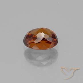 Zircone Arancione scuro naturale da 2.03 ct, Ovale, VVS-VS