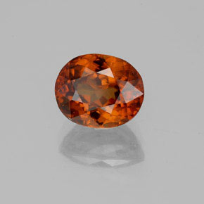 Zircone Arancione naturale da 2.77 ct, Ovale, VS