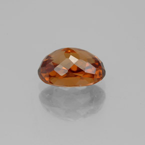 Zircone naturale arancione da 2,45 ct, taglio ovale, VVS