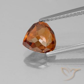 Zircone Arancione rossastra naturale da 2.05 ct, Forma a pera, VVS