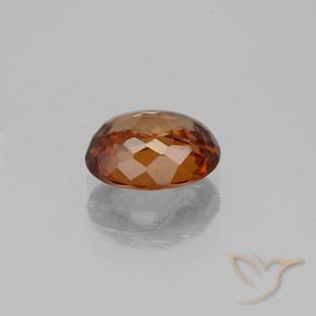 Zircone Arancio medio-scuro naturale da 1.87 ct, Ovale, VVS
