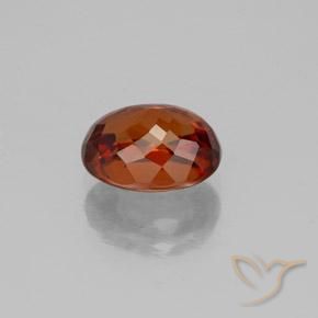 Zircone Rosso brillante naturale da 2.43 ct, Taglio ovale, VVS-VS