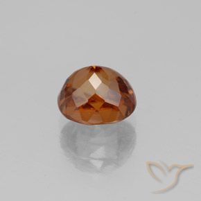 Zircone Arancio medio-scuro naturale da 2.42 ct, Ovale, VVS