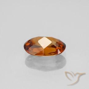 Zircone Arancione scuro naturale da 1.72 ct, Ovale, VVS