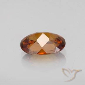 Zircone Arancione rossastra naturale da 1.82 ct, Ovale, VS