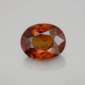 Zircone Arancione naturale da 2.00 ct, Taglio ovale, VVS