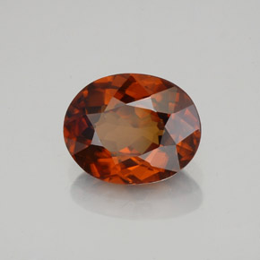 Zircone Arancione naturale da 2.00 ct, Taglio ovale, VVS