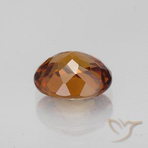 Zircone naturale arancione da 2,11 ct, taglio ovale, VVS