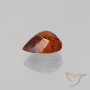 Zircone Arancione Ambra naturale da 1.59 ct, Forma a pera, VVS