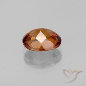 Zircone naturale arancione da 1,85 ct, taglio ovale, VVS-VS