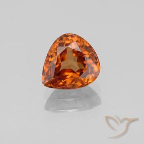 1.83ct Naturale Arancione rossastra Zircone, Forma a pera, VVS