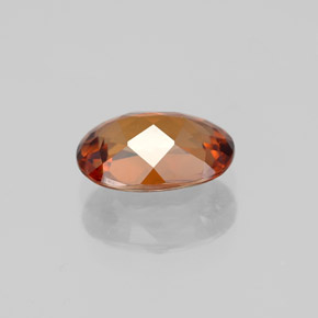Zircone naturale arancione da 1,98 ct, taglio ovale, VVS