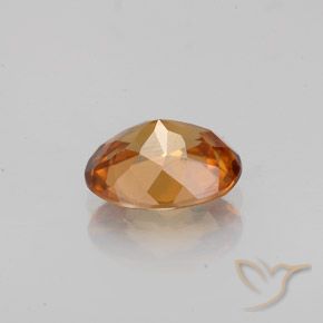 Zircone Marrone arancio naturale da 1.75 ct, Ovale, VVS