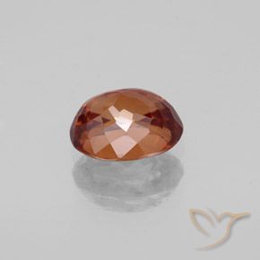 Zircone Arancio medio-scuro naturale da 2.22 ct, Ovale, VVS