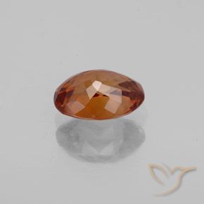 Zircone Arancione scuro naturale da 1.98 ct, Ovale, VVS