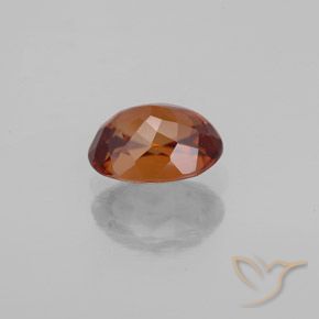 Zircone Arancione scuro naturale da 1.85 ct, Ovale, VVS