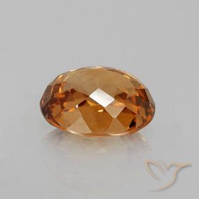 Zircone Arancio ruggine naturale da 2.13 ct, Ovale, VS