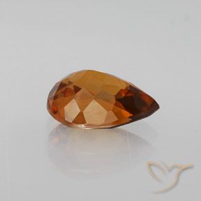Zircone Arancione scuro naturale da 1.95 ct, Forma a pera, VS