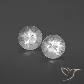 Gemme di Zircone Bianco naturale da 2.51 ct, Rotondo, VVS-VS