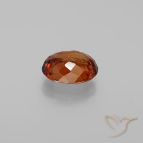Zircone Arancione scuro naturale da 2.22 ct, Ovale, VVS