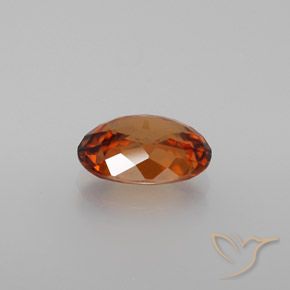 Zircone Arancione scuro naturale da 1.95 ct, Ovale, VVS