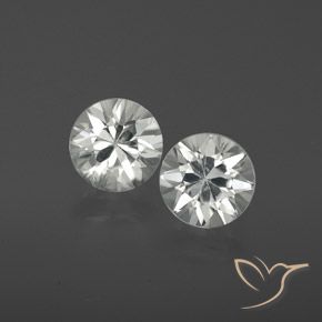 2.23ctw Naturale Bianco Zircone, Rotondo, VS