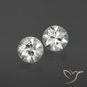 Gemme di Zircone Bianco naturale da 2.23 ct, Rotondo, VS
