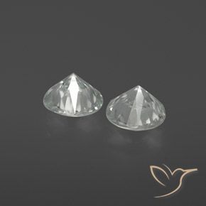 Gemme di Zircone Bianco naturale da 2.23 ct, Rotondo, VS