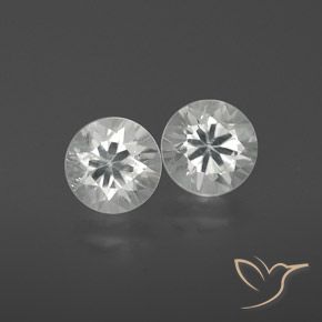 2.47ctw Naturale Bianco Zircone, Rotondo, VS