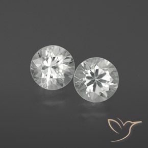 Gemme di Zircone Bianco naturale da 2.47 ct, Rotondo, VS