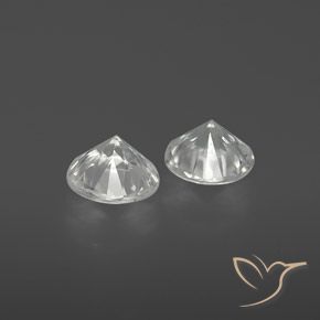 Gemme di Zircone Bianco naturale da 2.13 ct, Rotondo, VS