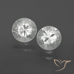 2.15ctw Naturale Bianco Zircone, Rotondo, VVS-VS