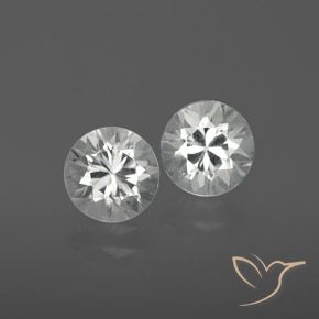 2.41ctw Naturale Bianco trasparente Zircone, Rotondo, VVS-VS