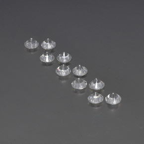 Zircone naturale bianco da  ct, taglio rotondo, VVS-VS