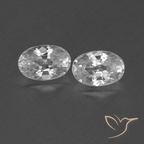 1.64ctw Naturale Bianco trasparente Zircone, Ovale, VVS