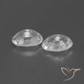 Gemme di Zircone Bianco trasparente naturale da 1.64 ct, Ovale, VVS