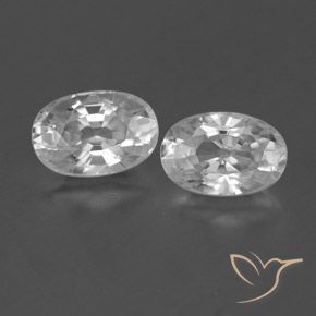 1.71ctw Naturale Bianco trasparente Zircone, Ovale, VVS